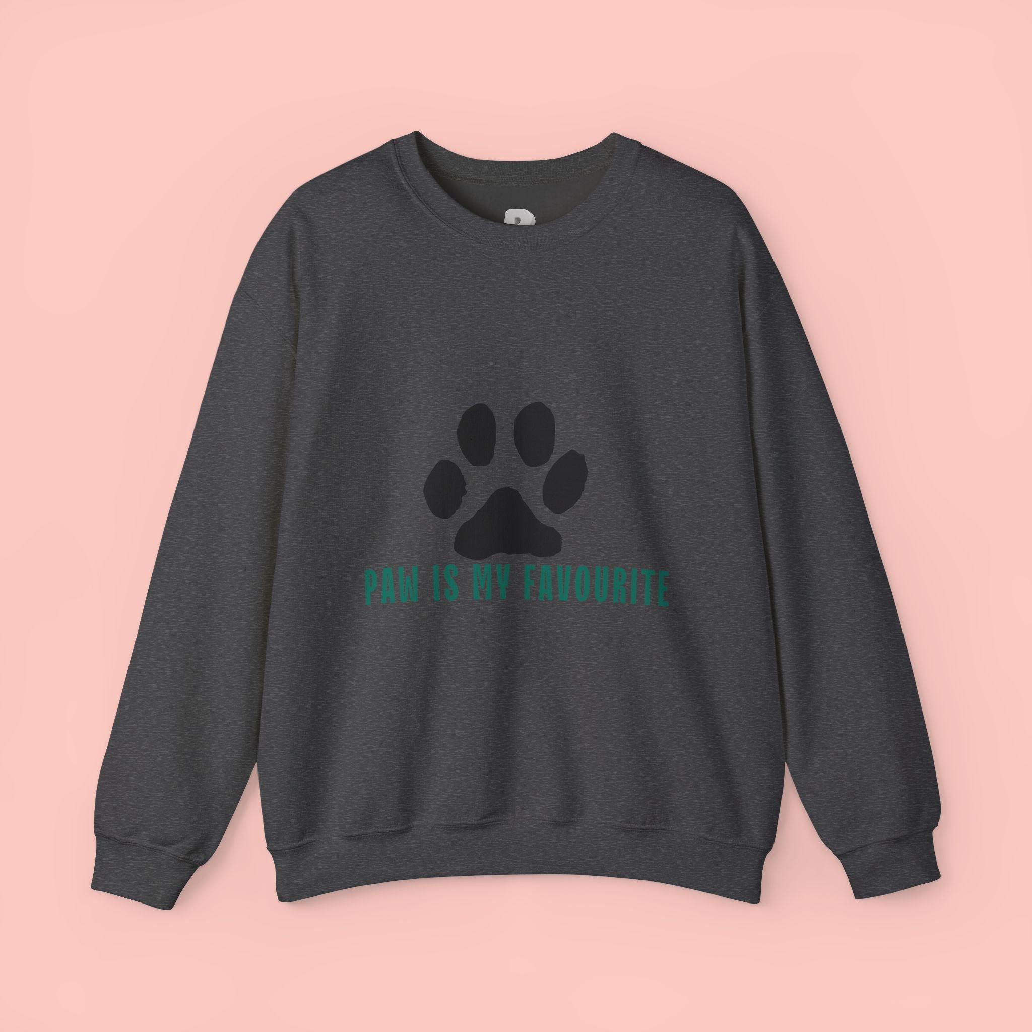 Paw Is My Favourite Sweatshirt – Cute Paw Print Crewneck for Dog & Cat Lovers