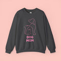 Dog Mom Crewneck Sweatshirt — "I am a Dog Mom" Minimal Line Art Pullover