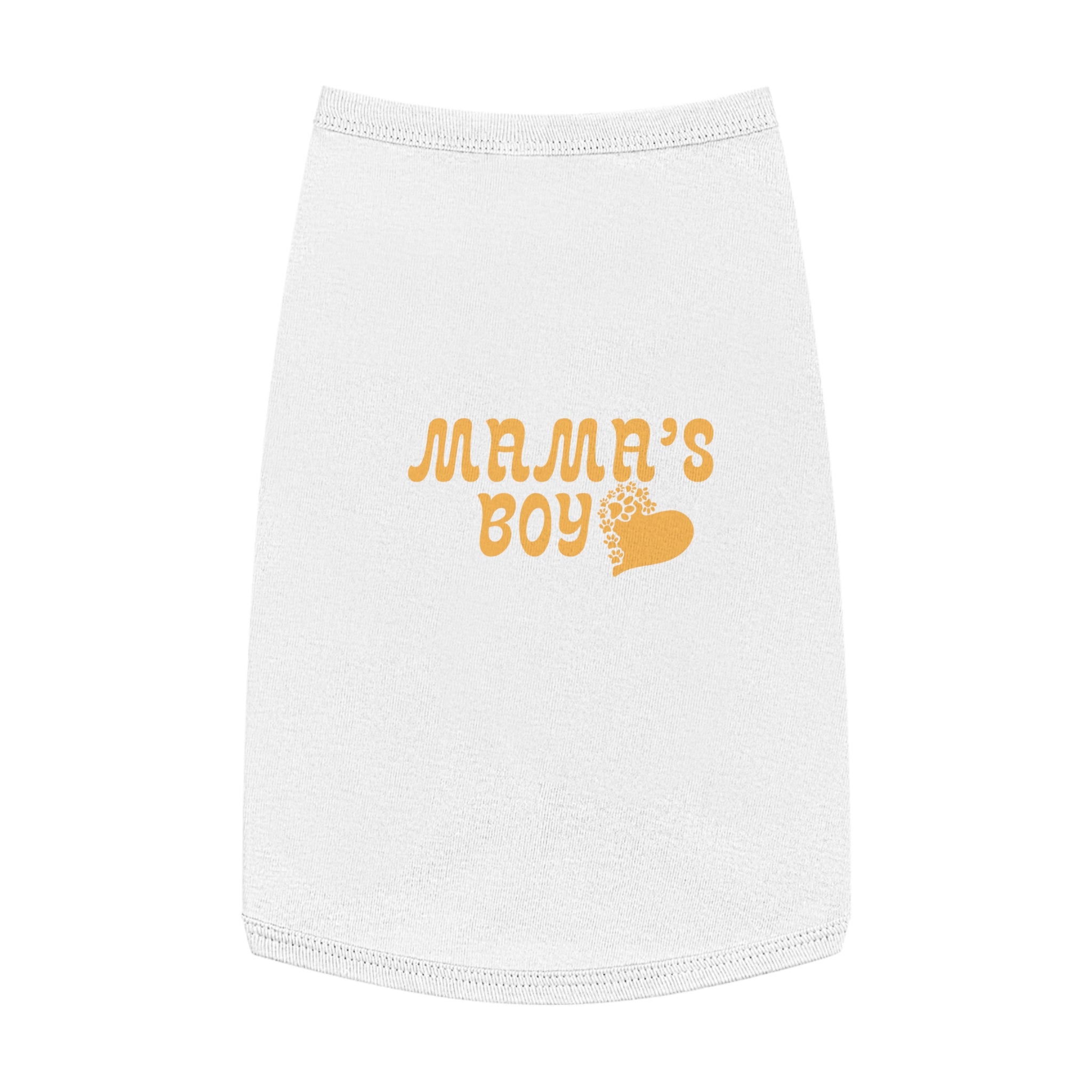 Pet Tank Top - "Mama's Boy" Retro Heart Dog/Cat Tee