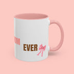 Dog Mom Coffee Mug — Best Dog Mom Ever Accent Ceramic Mug (11oz & 15oz)