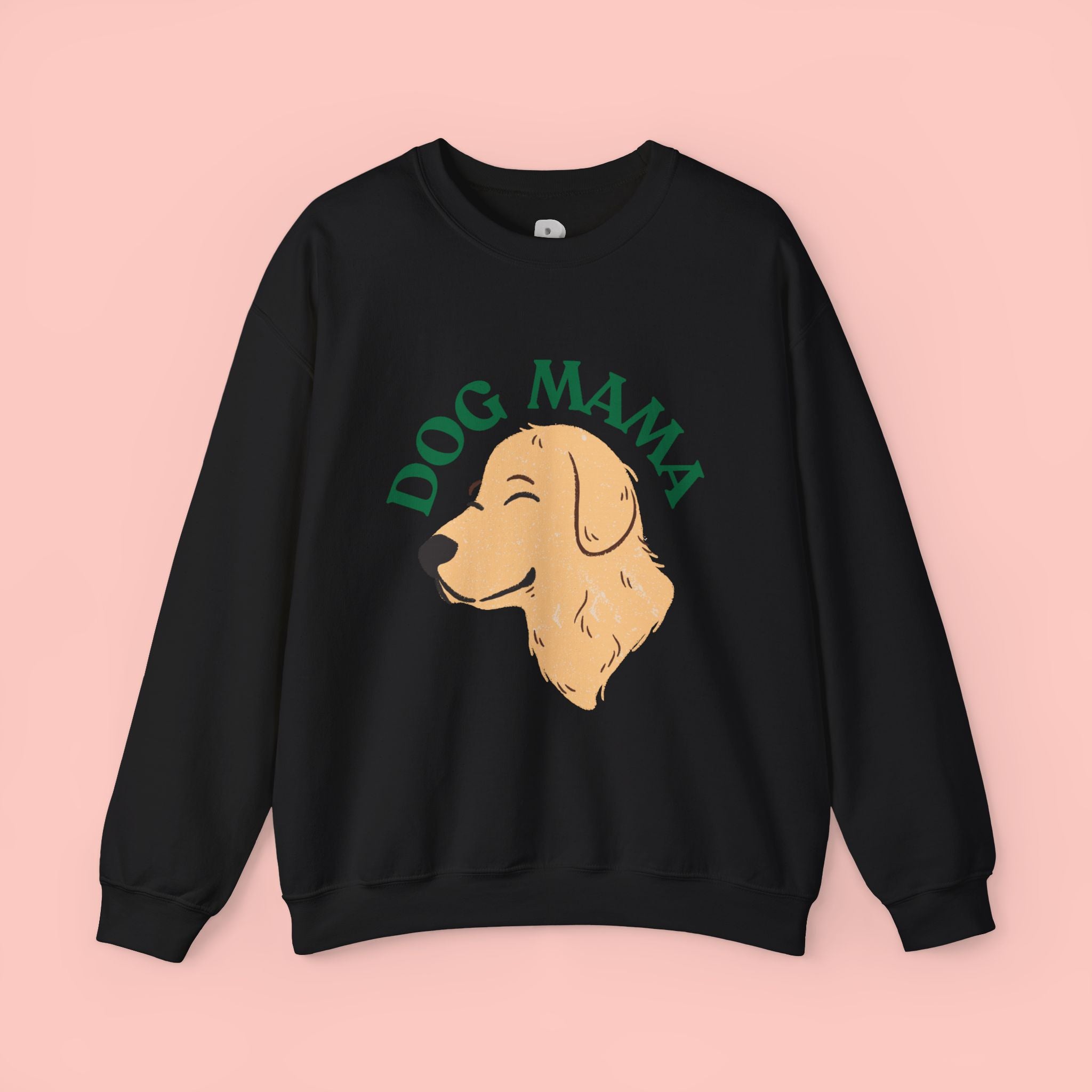 Dog Mama Crewneck Sweatshirt – Cute Golden Retriever Design