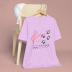 Dog Cuddle Tee – "Would Rather Cuddle My Dog" Paw Print Floral T-Shirt