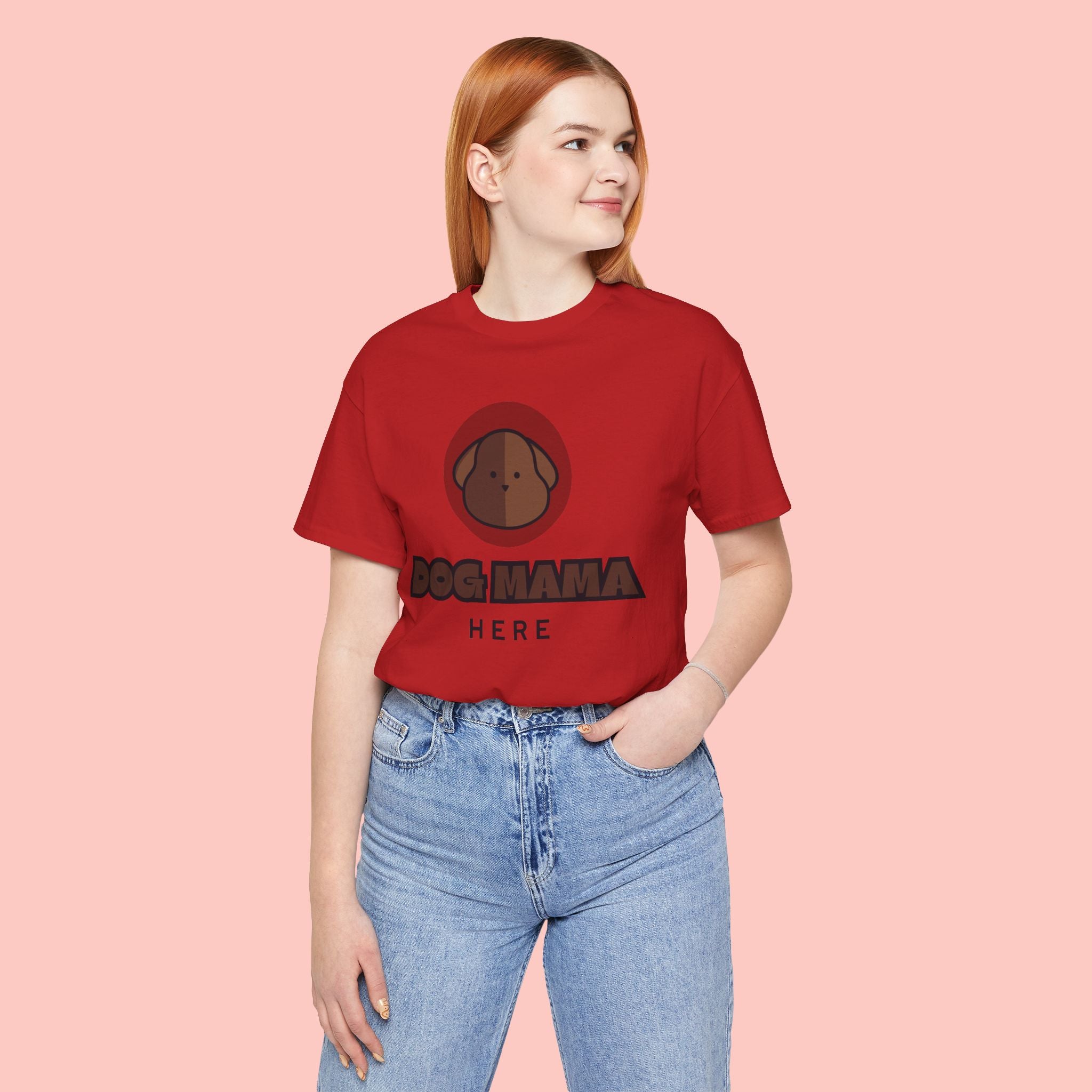 Dog Mama T-Shirt – Cute Brown Pup Graphic Tee
