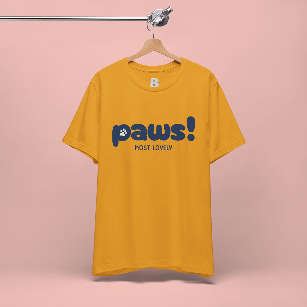 Paws! Cute Paw Print Tee — "Most Lovely" Graphic T-Shirt for Dog & Cat Lovers