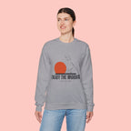 Enjoy the Morning Dog Crewneck Sweatshirt — Sunrise Labrador Graphic