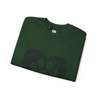 Fingerprint Heart Crewneck Sweatshirt — Panda Paw Love Graphic