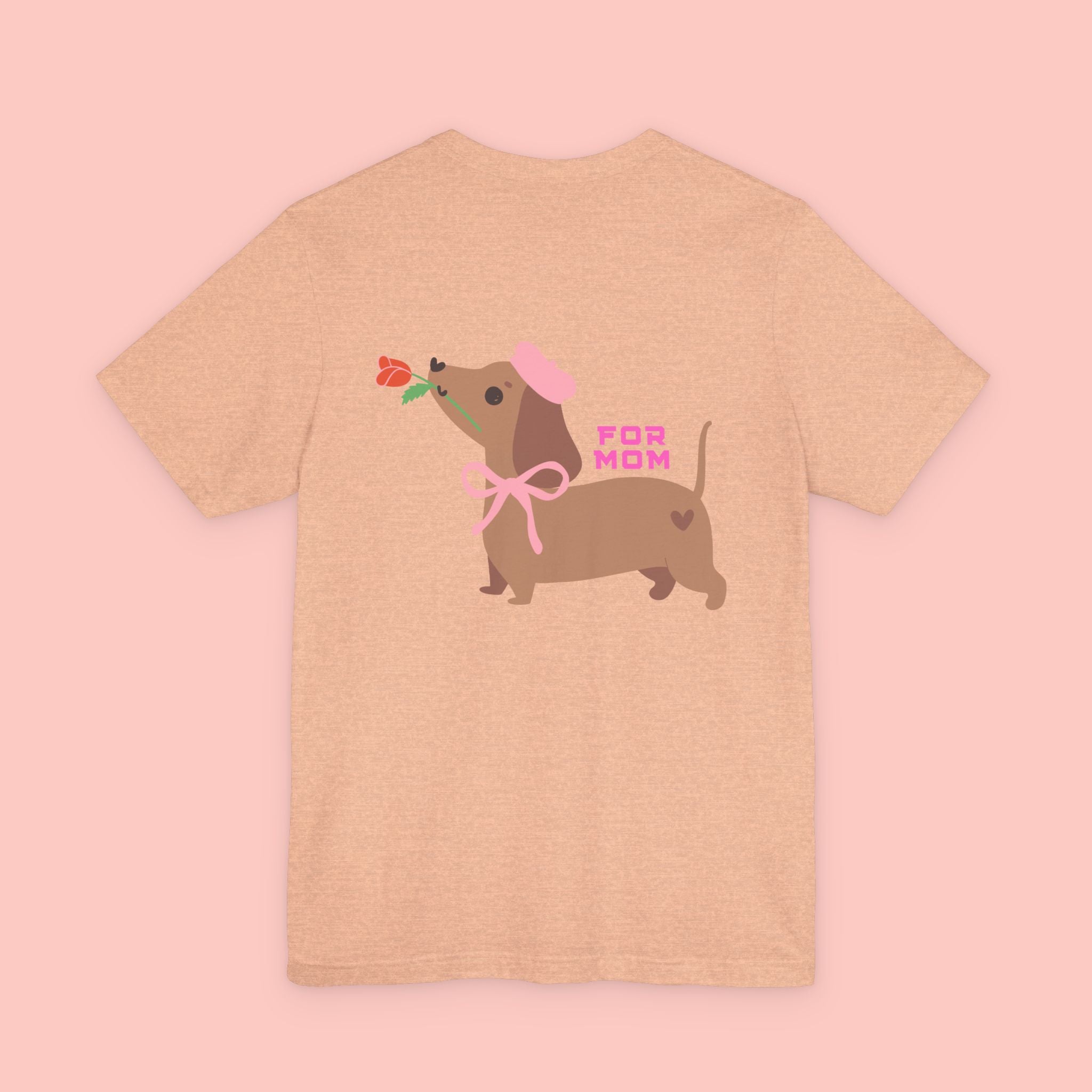 Dachshund Mother's Day Tee — 'For Mom' Cute Dog Graphic Shirt