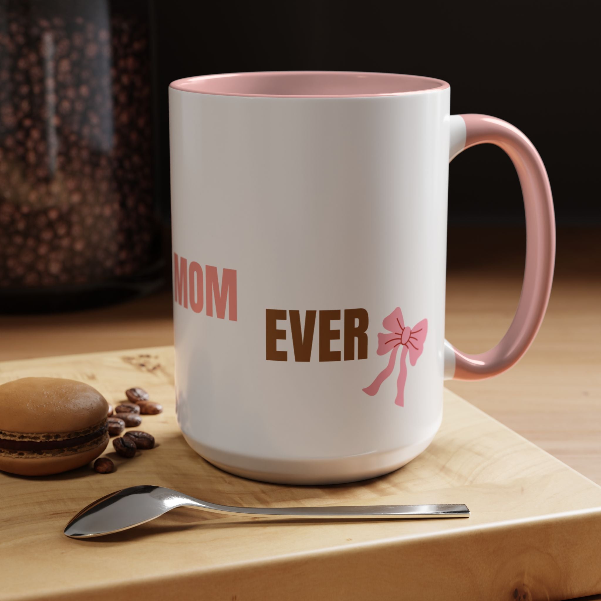 Dog Mom Coffee Mug — Best Dog Mom Ever Accent Ceramic Mug (11oz & 15oz)