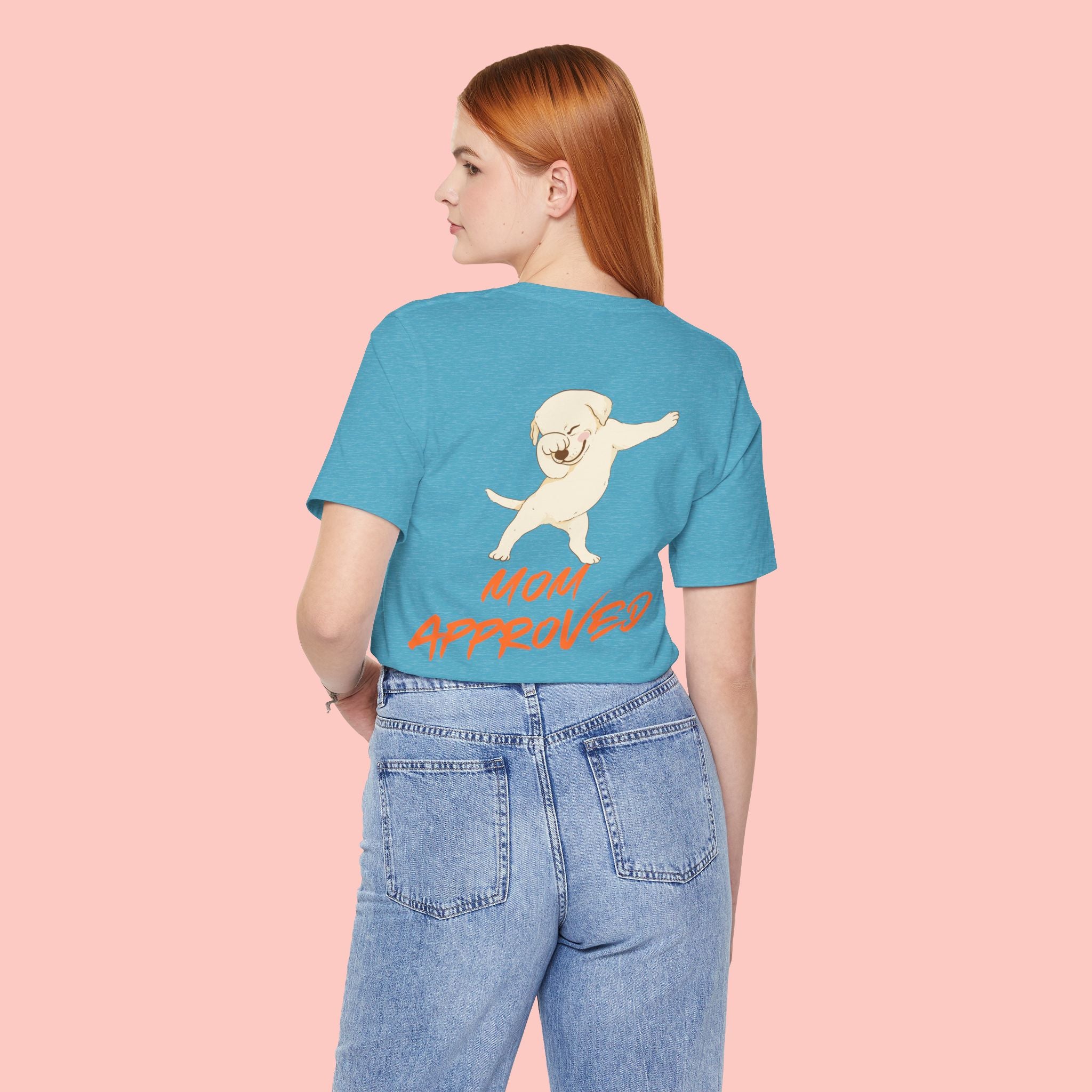 Mom Approved Tee — Cute Dabbing Puppy Graphic T-Shirt