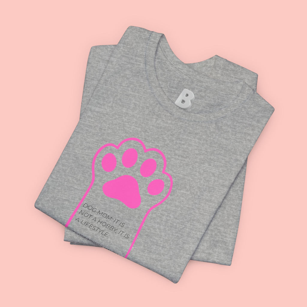 Blessed Dog Mom T-Shirt — Pink Paw Graphic Tee