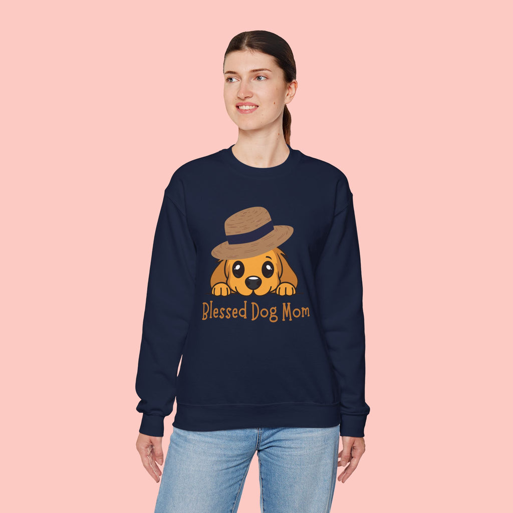 Blessed Dog Mom Sweatshirt — Cute Puppy Mom Crewneck