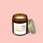 Coconut Apricot Scented Candle — "Lite Me When The Dog Farts" (4oz / 9oz)