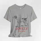 Lovely Dog Mom T-Shirt — Vintage Sketch Dog Graphic Tee