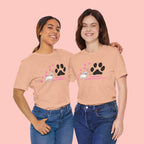 Dog Pawprint T-Shirt — "Pawprints Everywhere I Go" Cute Pet Lover Tee