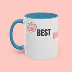 Dog Mom Coffee Mug — Best Dog Mom Ever Accent Ceramic Mug (11oz & 15oz)