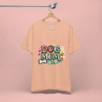 Dog Mom T-Shirt — Colorful Paw Print Graphic Tee for Pet Lovers