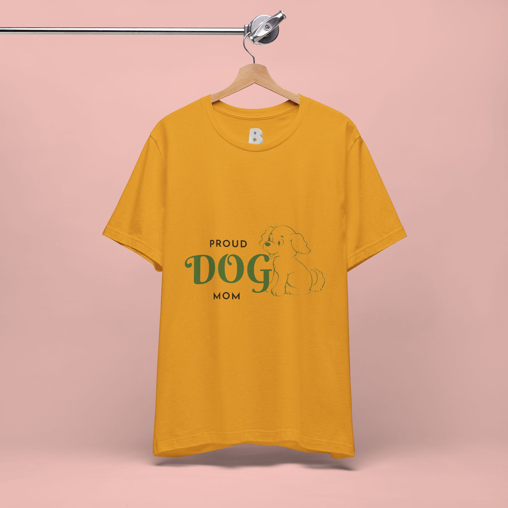 Proud Dog Mom T-Shirt – Cute Paw Print & Puppy Graphic Tee