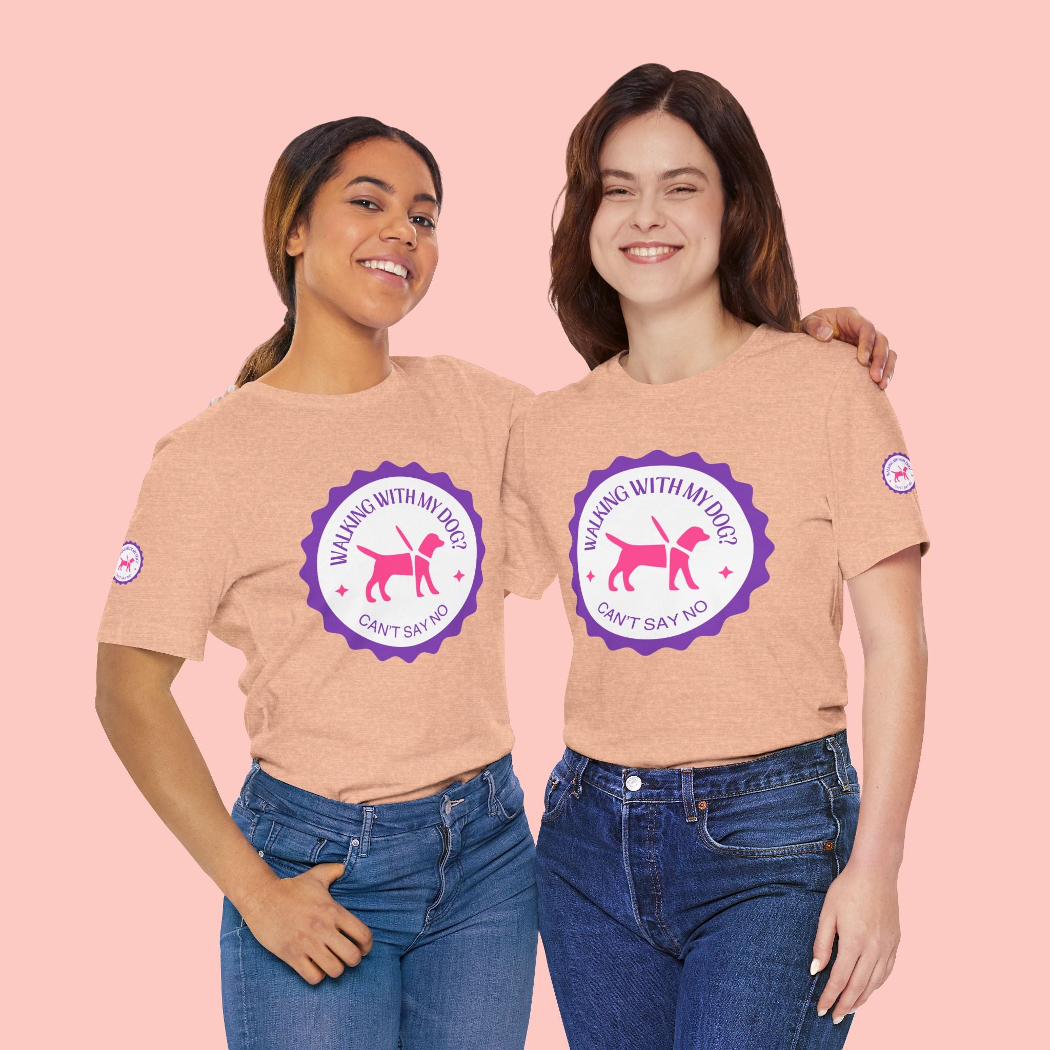 Walking With My Dogs T‑Shirt — "Can't Say No" Dog Lover Tee