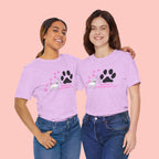 Dog Pawprint T-Shirt — "Pawprints Everywhere I Go" Cute Pet Lover Tee