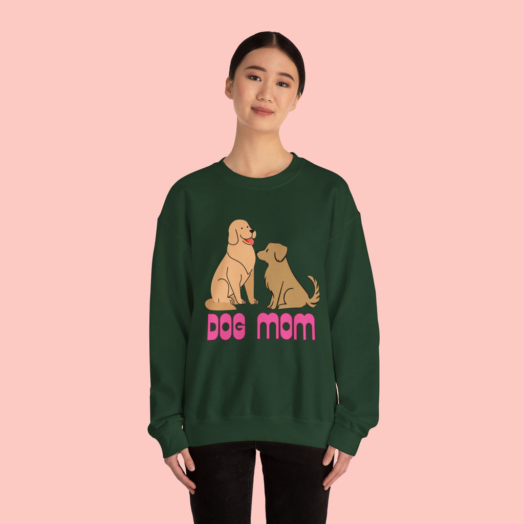 Dog Mom Sweatshirt — Cute Cartoon Dogs "Dog Mom" Crewneck