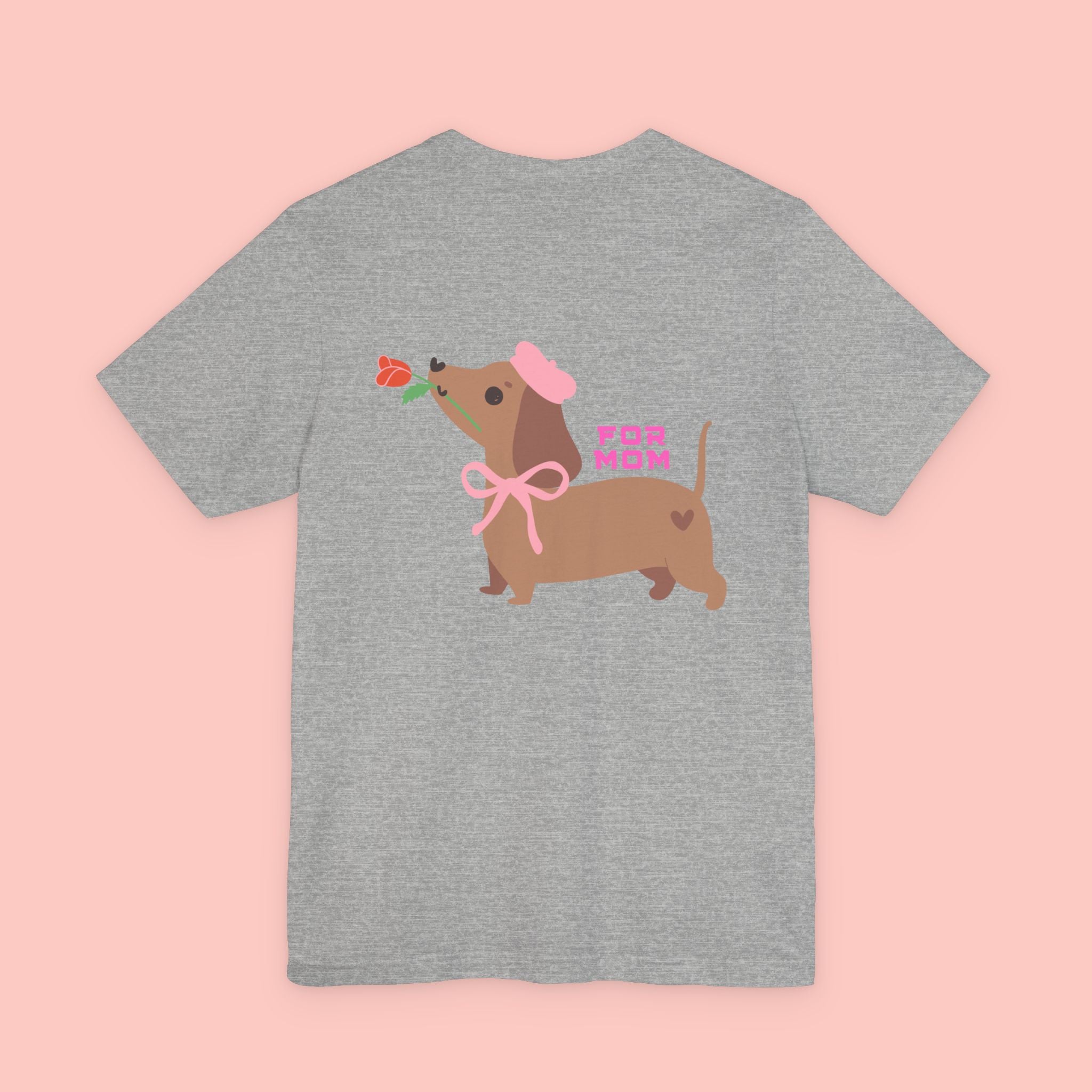 Dachshund Mother's Day Tee — 'For Mom' Cute Dog Graphic Shirt