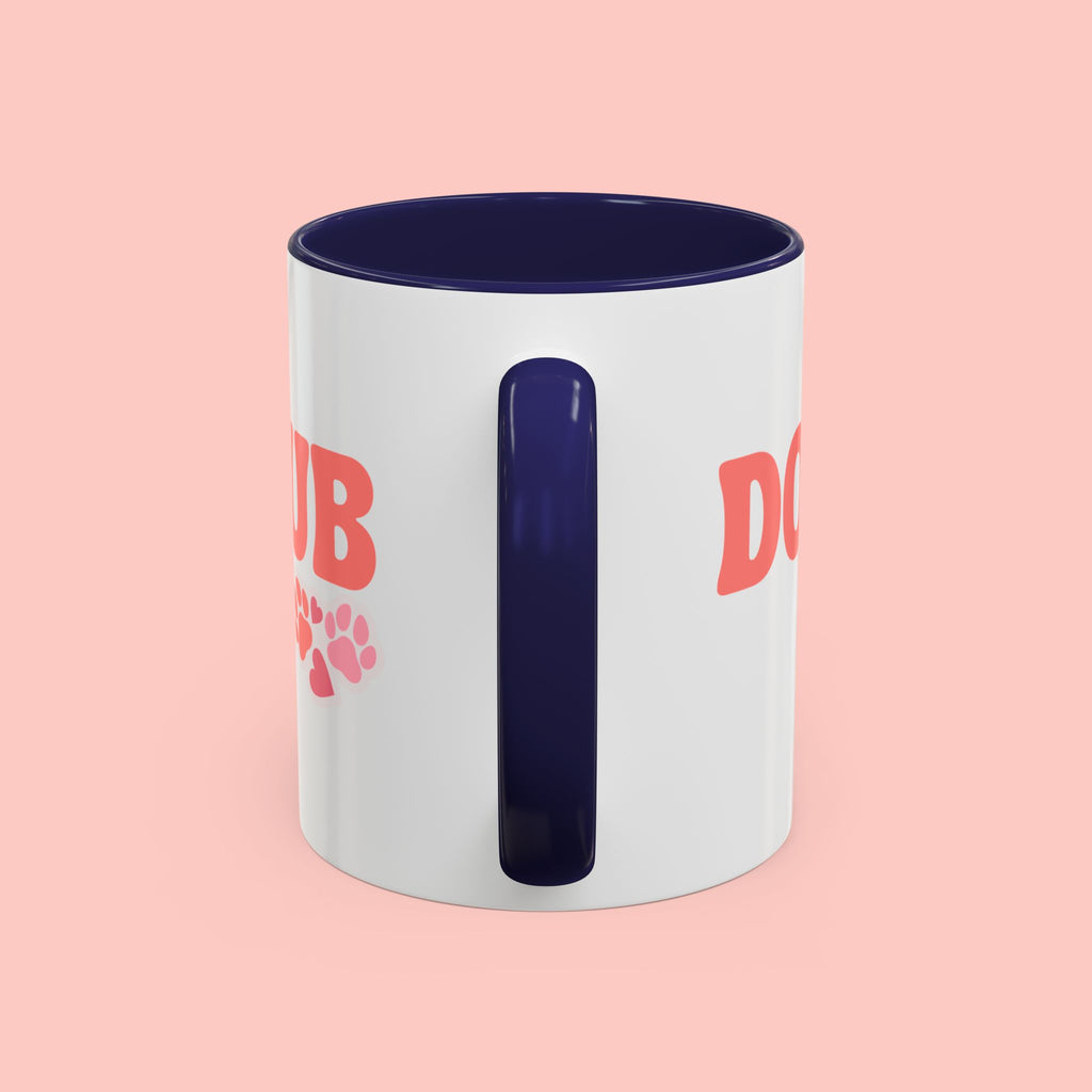 Mom Club Coffee Mug — Cute Paw Print Accent Mug for Dog Moms (11/15 oz)