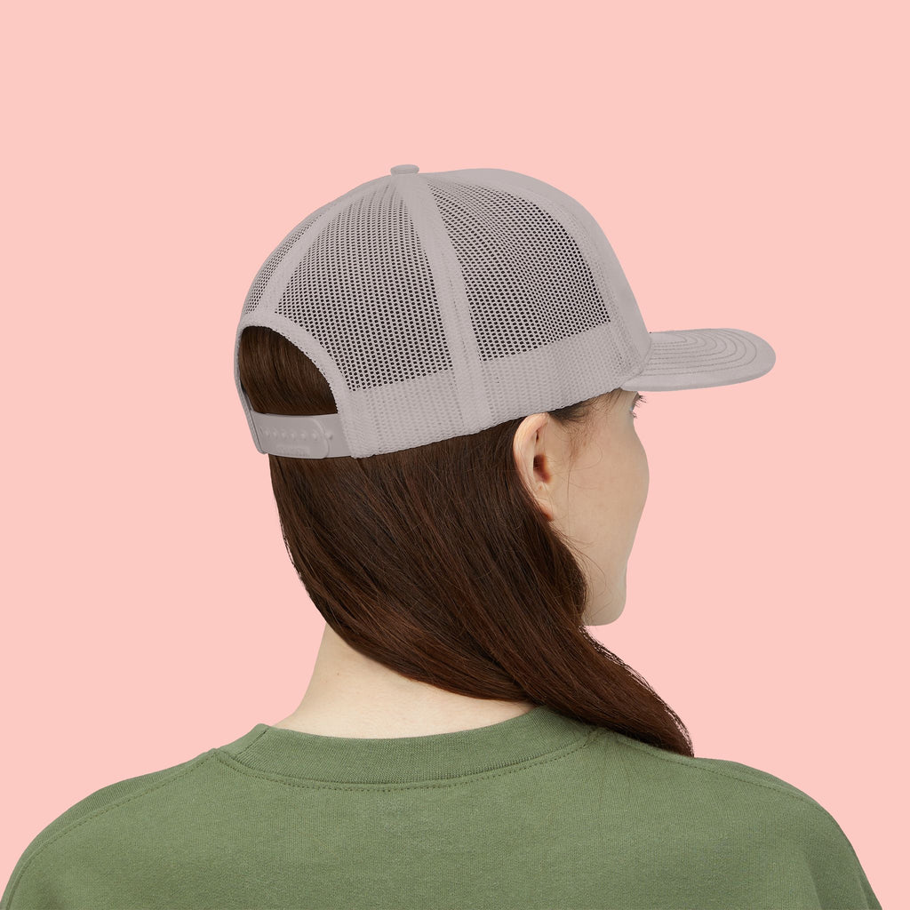 Dog Mom Trucker Cap — Rhinestone Lettering Snapback Hat