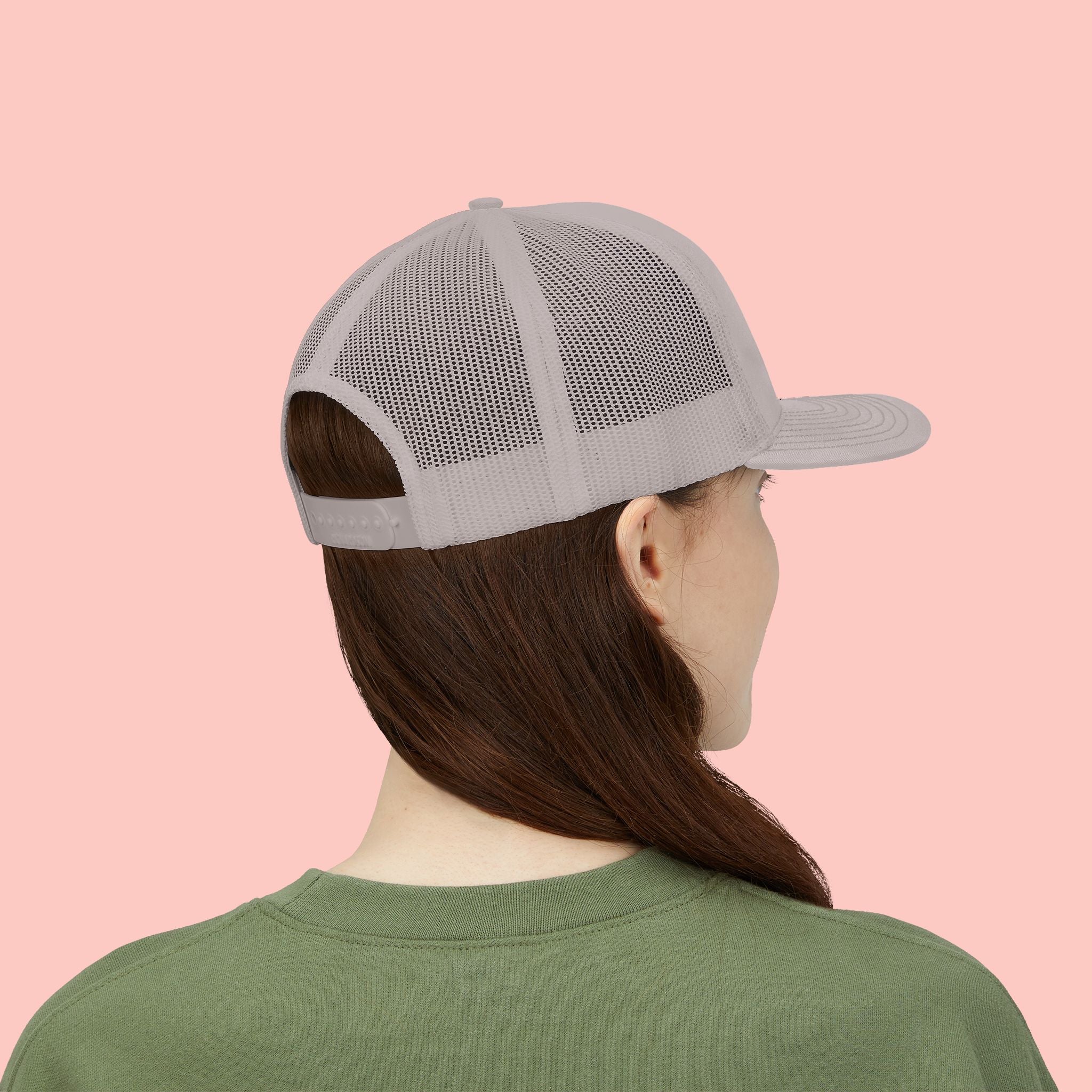 Dog Mom Trucker Cap — Rhinestone Lettering Snapback Hat