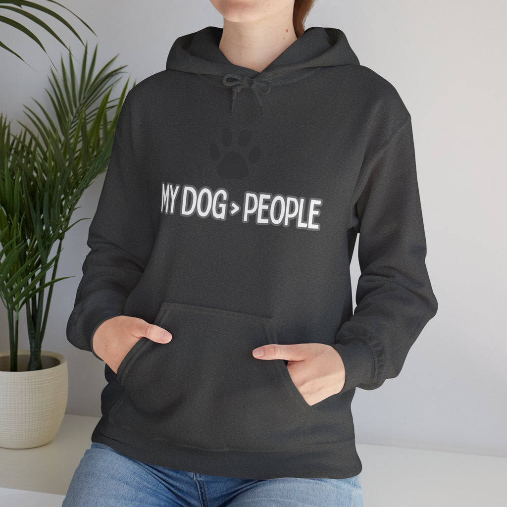 My Dog People Hoodie — Paw Print Graphic Dog Lover Sweatshirt