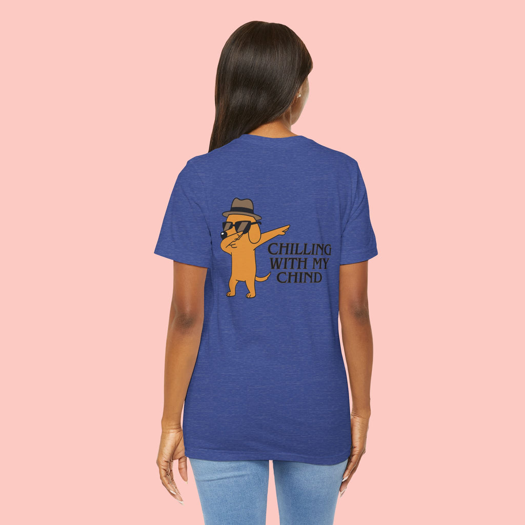 Chilling With My Chind Tee — Funny Dab Cat Graphic T-Shirt