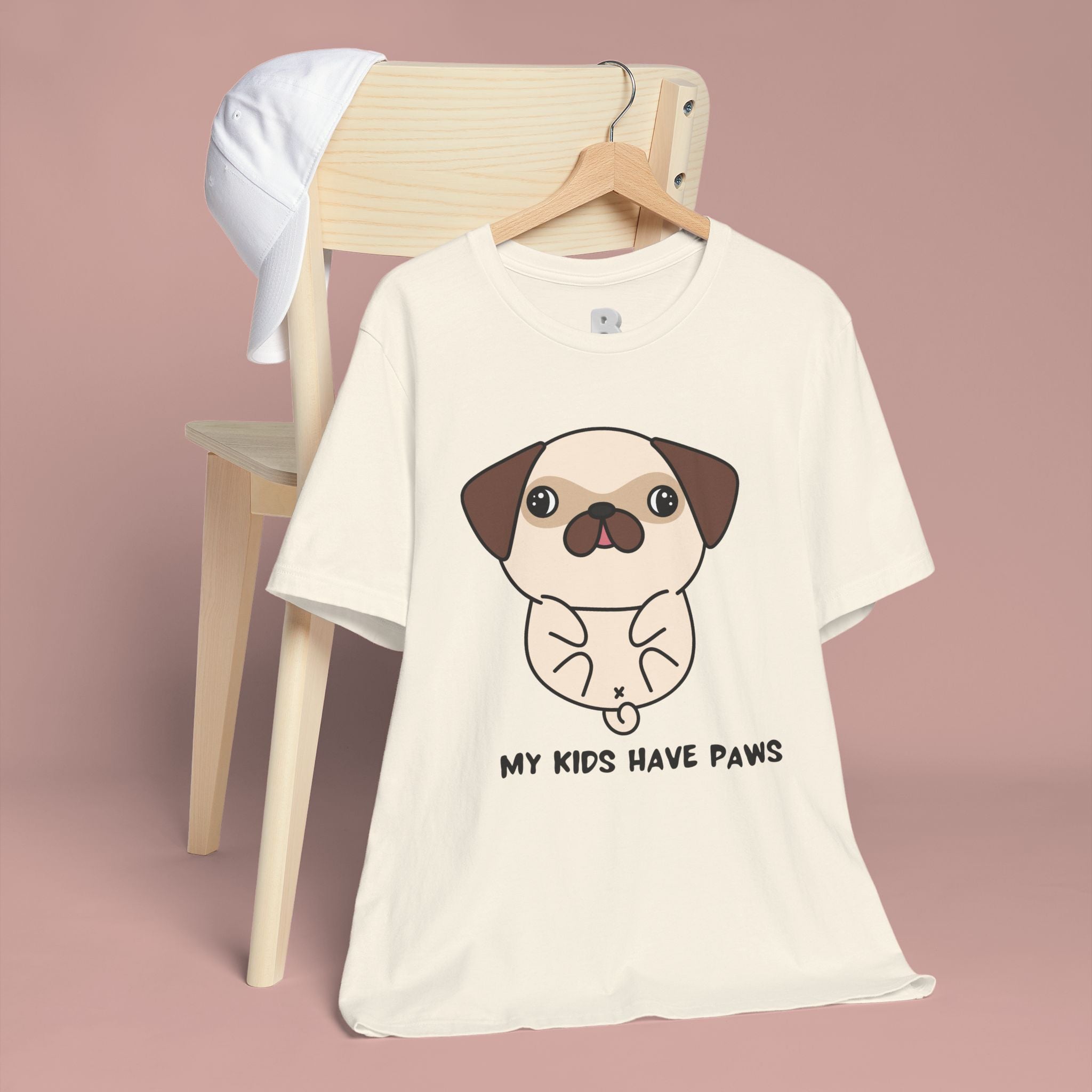 Pug 'My Kids Have Paws' T-Shirt