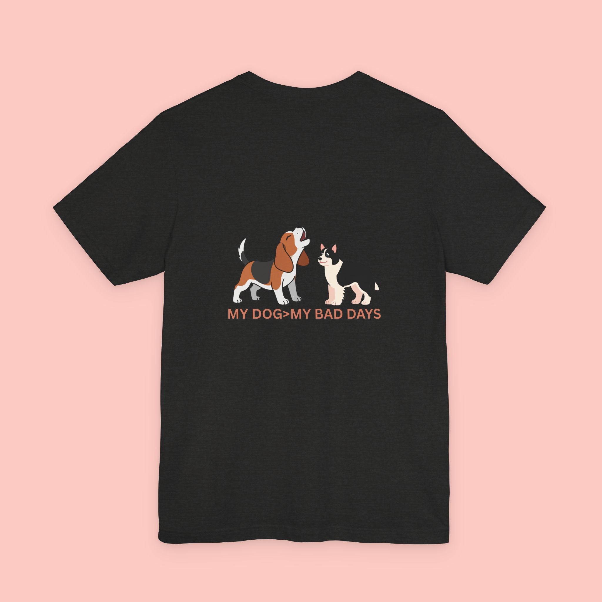 My Dog, My Bad Days T-Shirt — Cute Beagle & Husky Rescue Tee for Dog Lovers