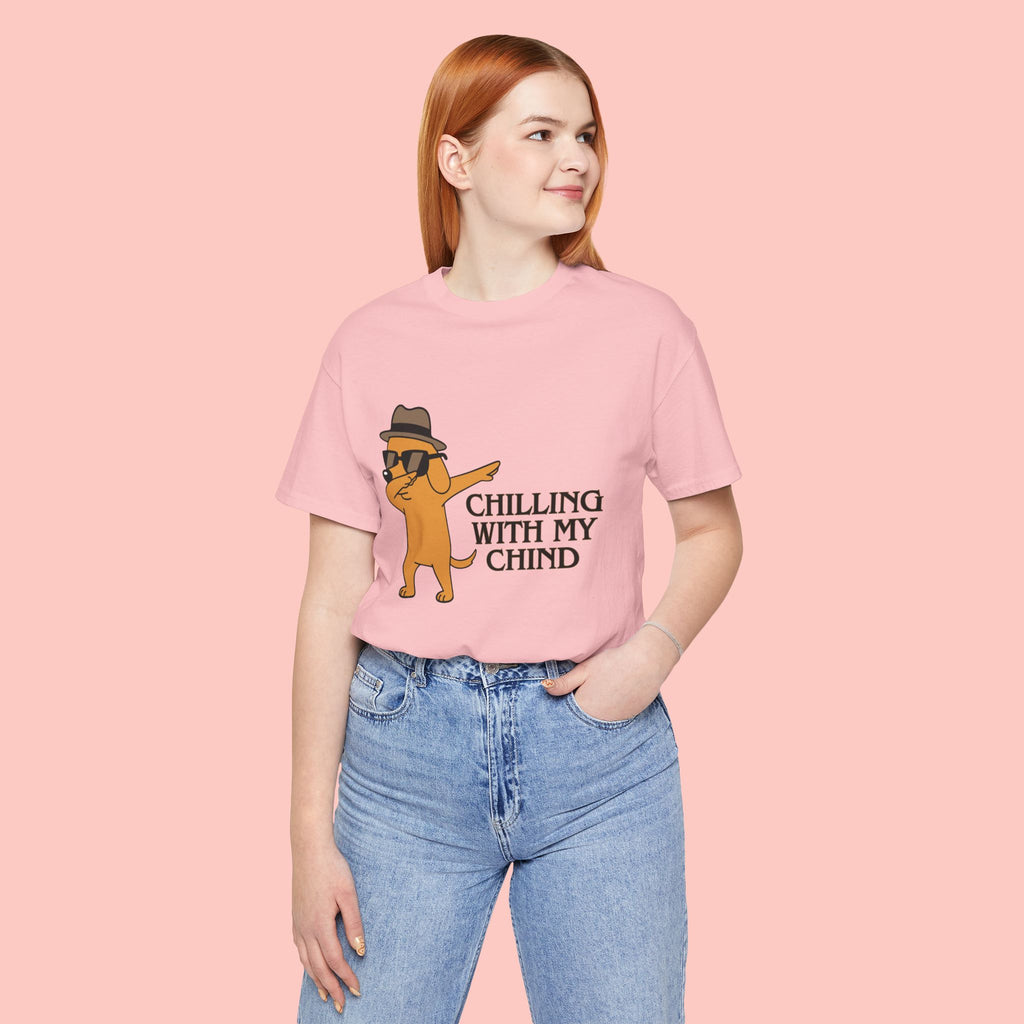 Chilling With My Chind T-Shirt — Funny Dabbing Cat Graphic Tee