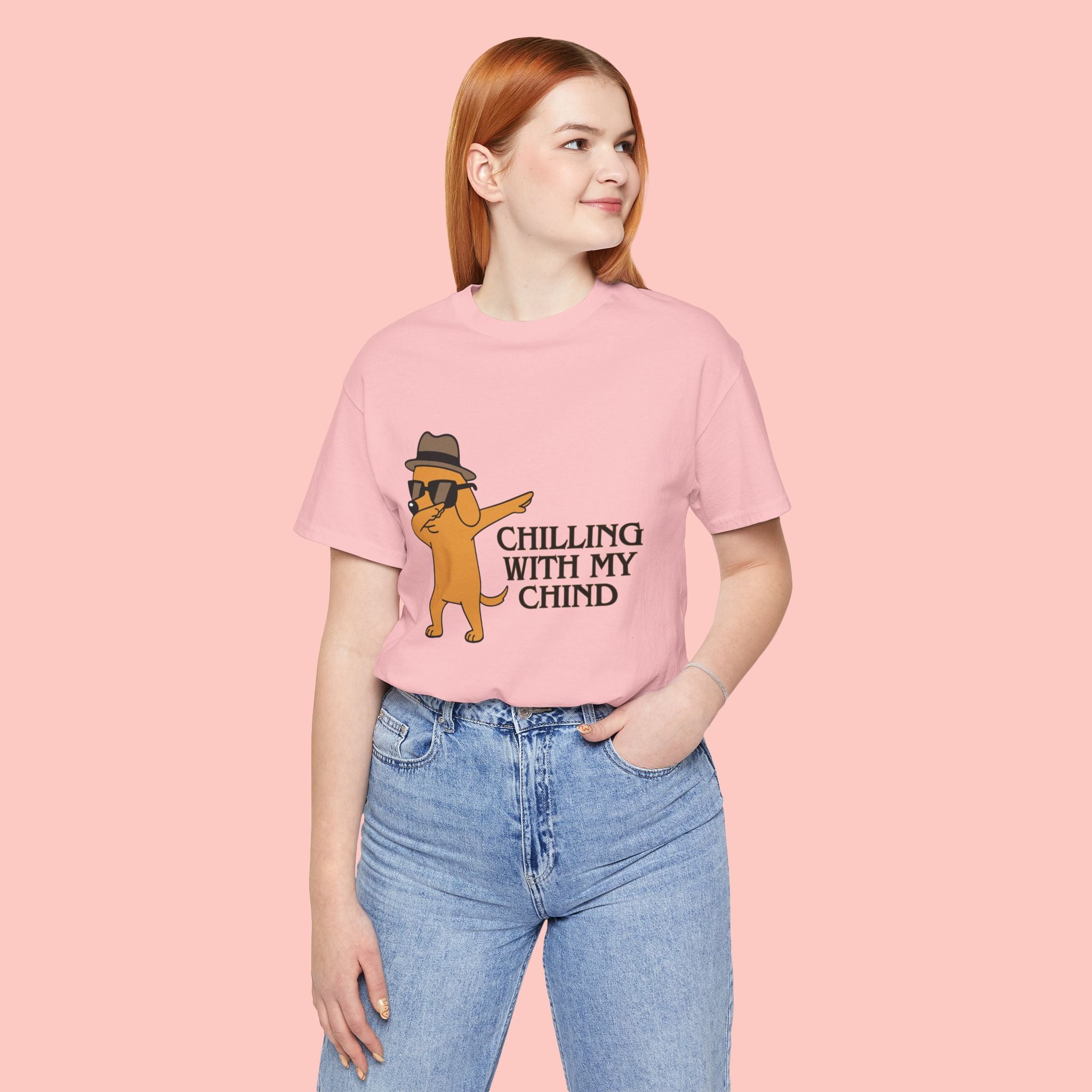 Chilling With My Chind T-Shirt — Funny Dabbing Cat Graphic Tee
