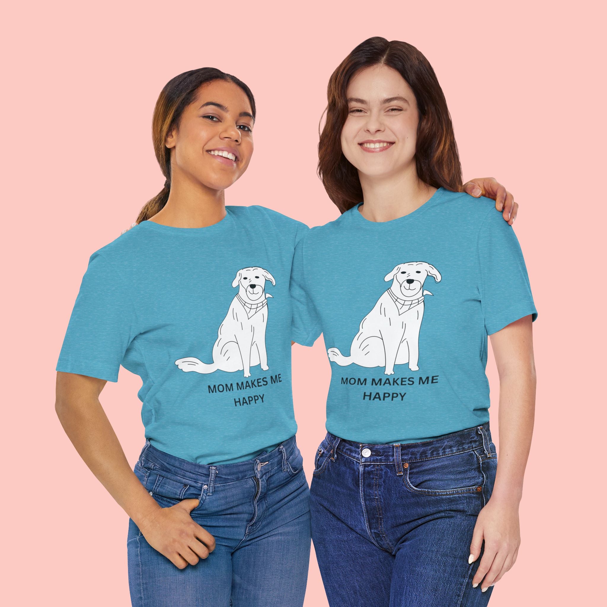 Mom Makes Me Happy Dog T-Shirt