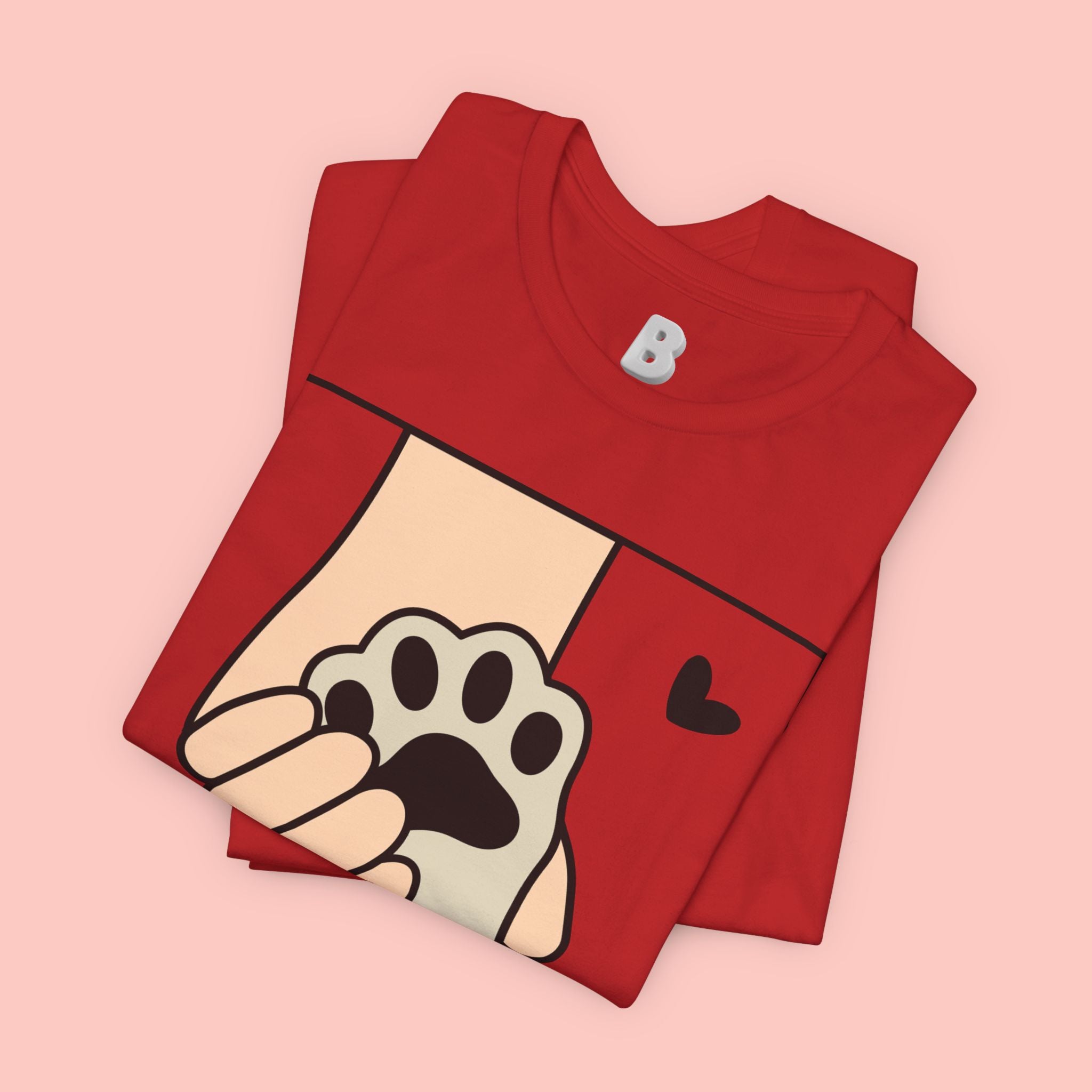 Dog Mom T-Shirt — "Love Your Dog Like a Mom" Paw Print Graphic