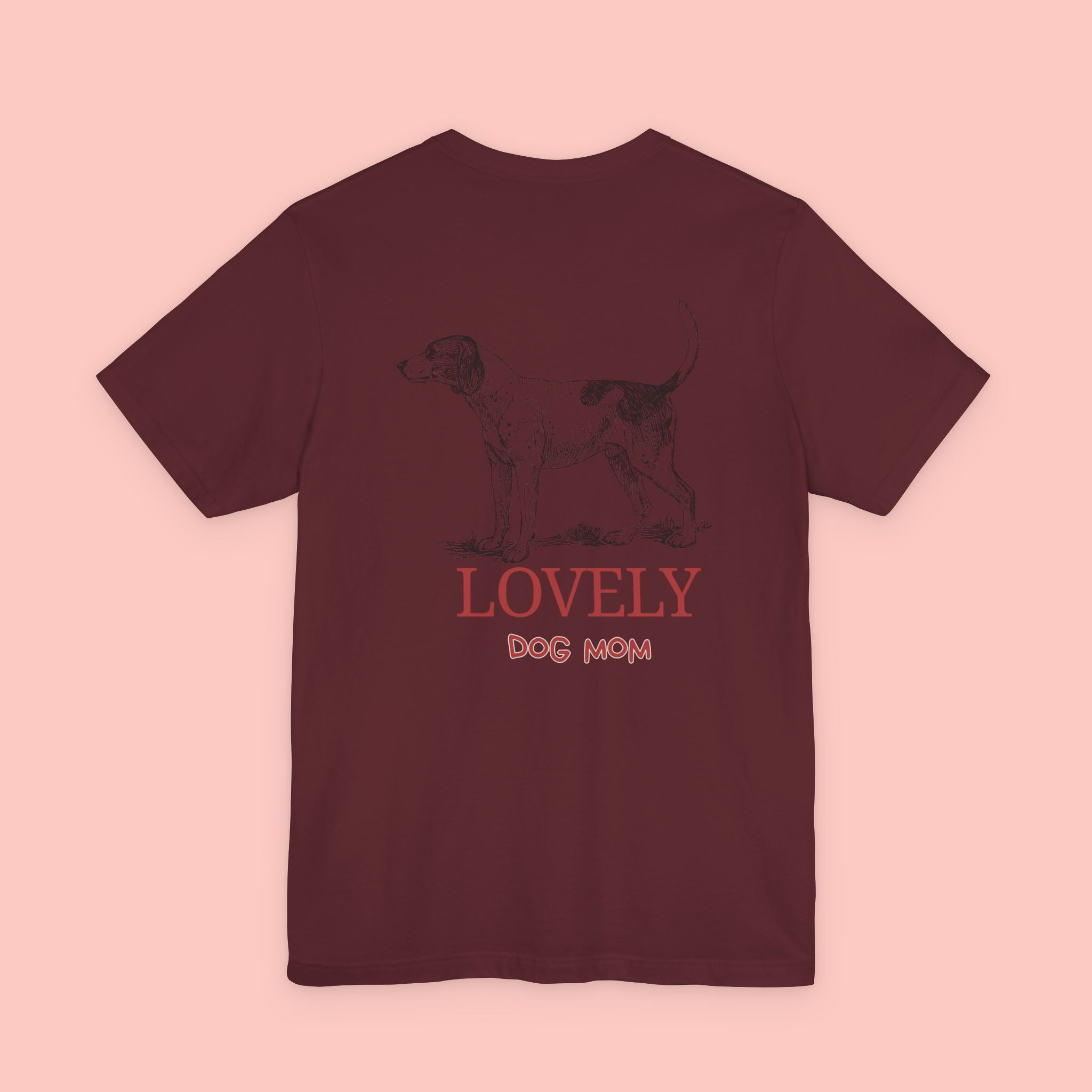 Lovely Dog Mom T-Shirt — Vintage Hunting Dog Illustration