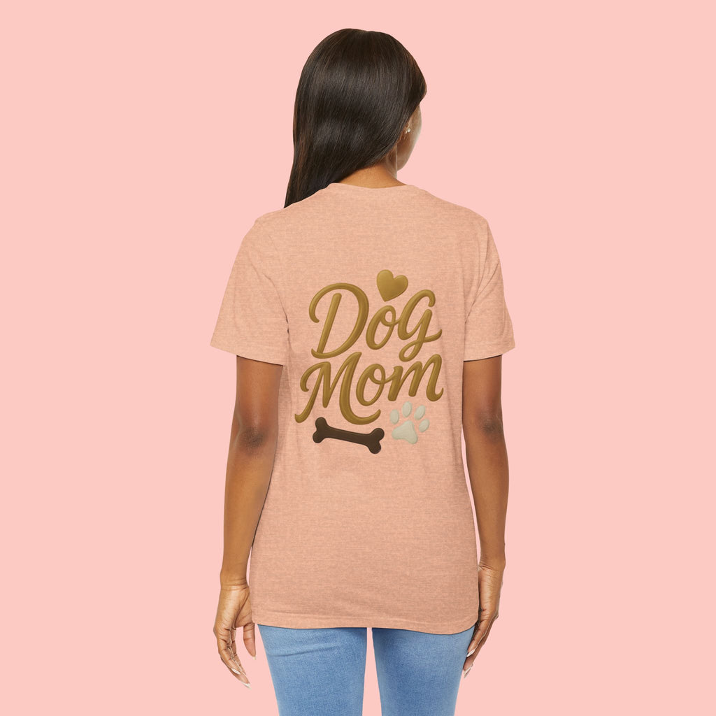Dog Mom T-Shirt — Cute Paw & Bone Graphic Tee for Pet Lovers