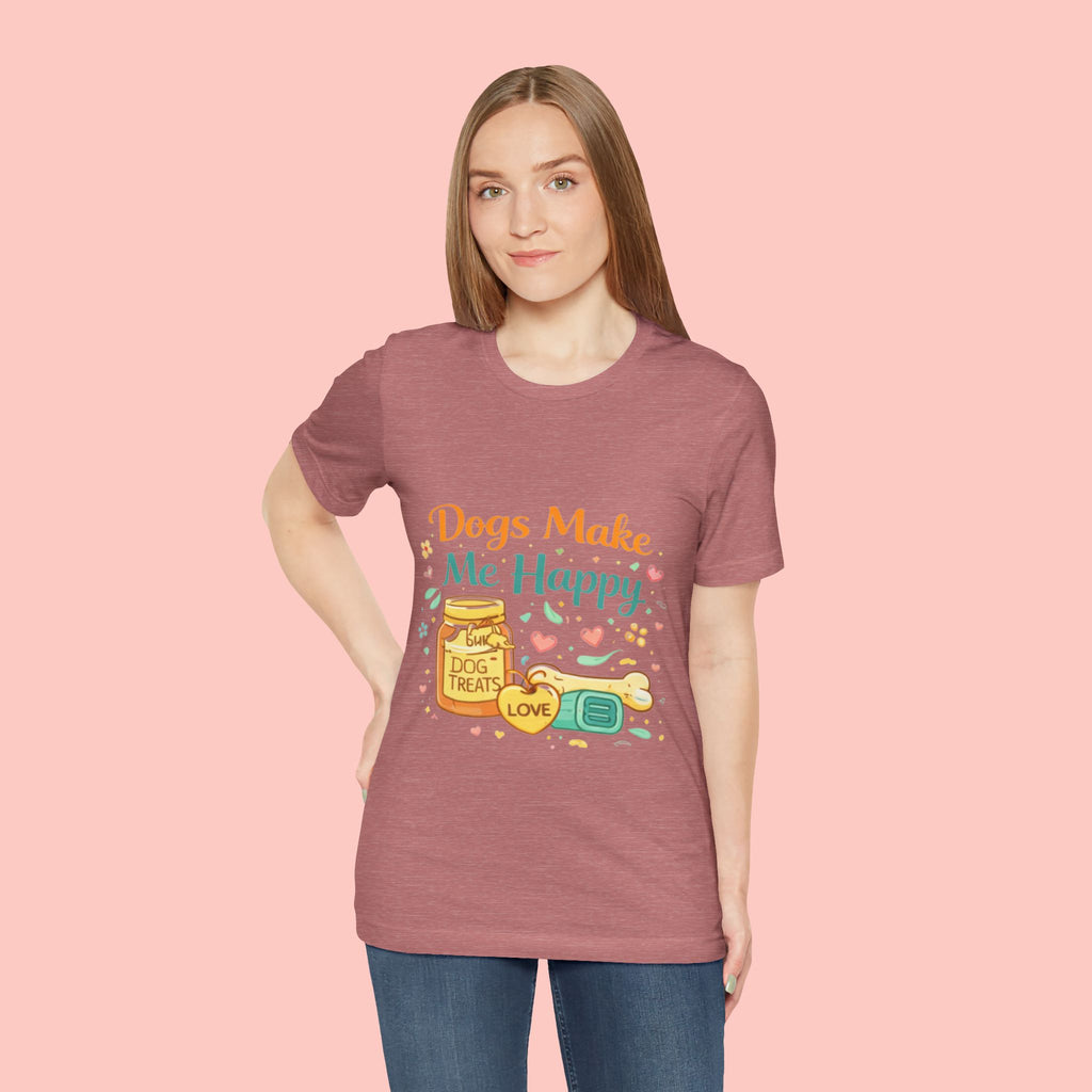 Dogs Make Me Happy T-Shirt