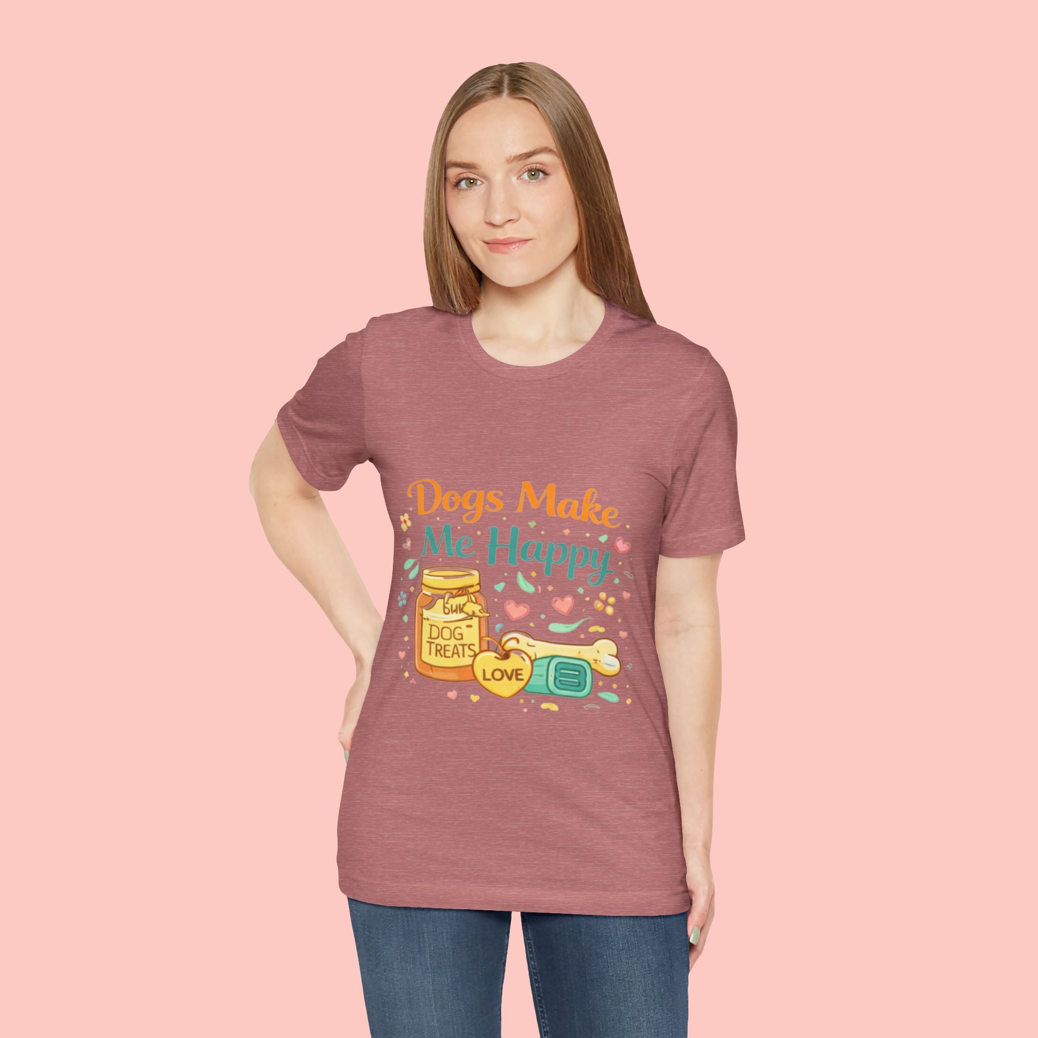 Dogs Make Me Happy T-Shirt