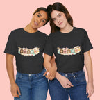 Pet Mom Banner Tee — Cute Paw Print "MOM" Graphic T-Shirt
