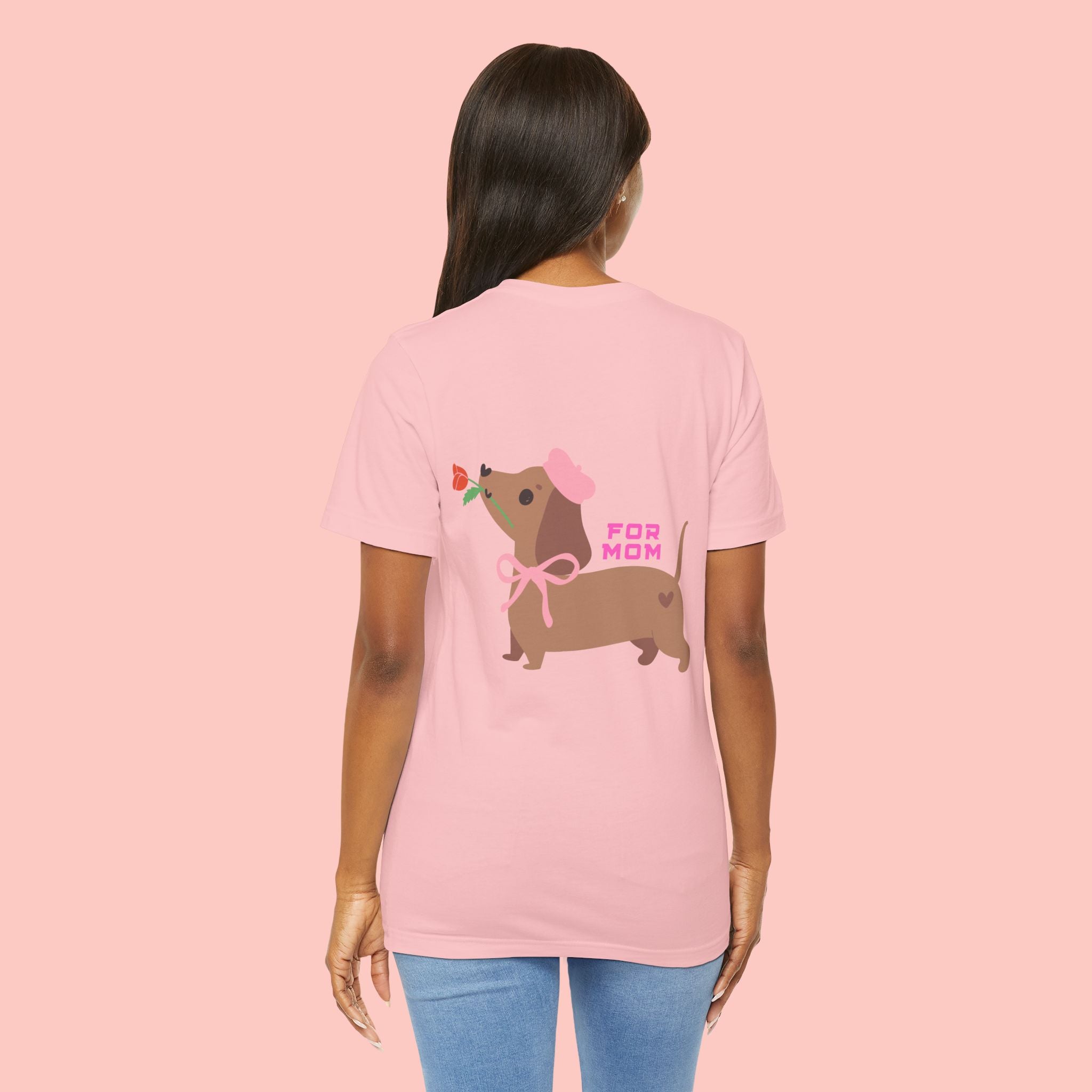 Dachshund Mother's Day Tee — 'For Mom' Cute Dog Graphic Shirt