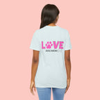 Dog Mom Love T-Shirt — "LOVE" Paw Graphic Tee