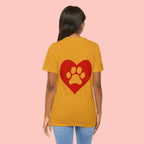 Pet Lover Heart Paw T-Shirt