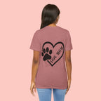 Dog Mom Heart Paw T-Shirt – Cute Pet Lover Tee