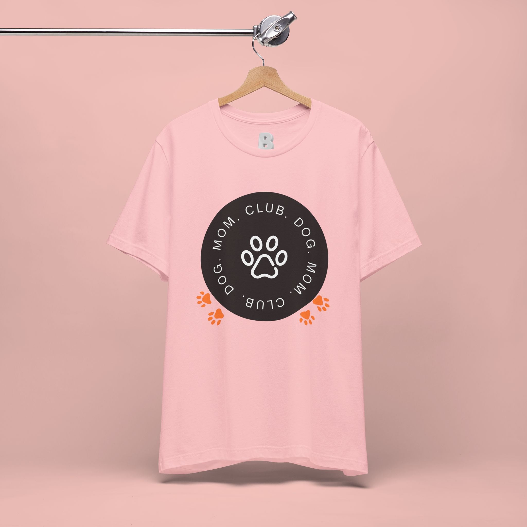 Dog Mom Club T-Shirt — Paw Print Graphic Tee for Pet Lovers