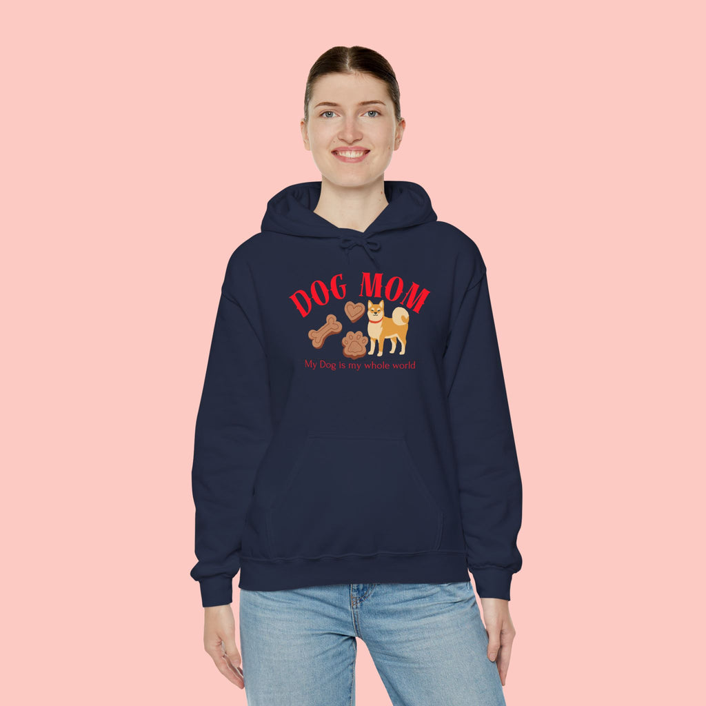 Dog Mom Hoodie – Cute Dog Paw & Bone Graphic Sweatshirt