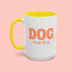 Dog Mama Coffee Mug — Cute Heart Accent Ceramic Mug (11/15 oz)