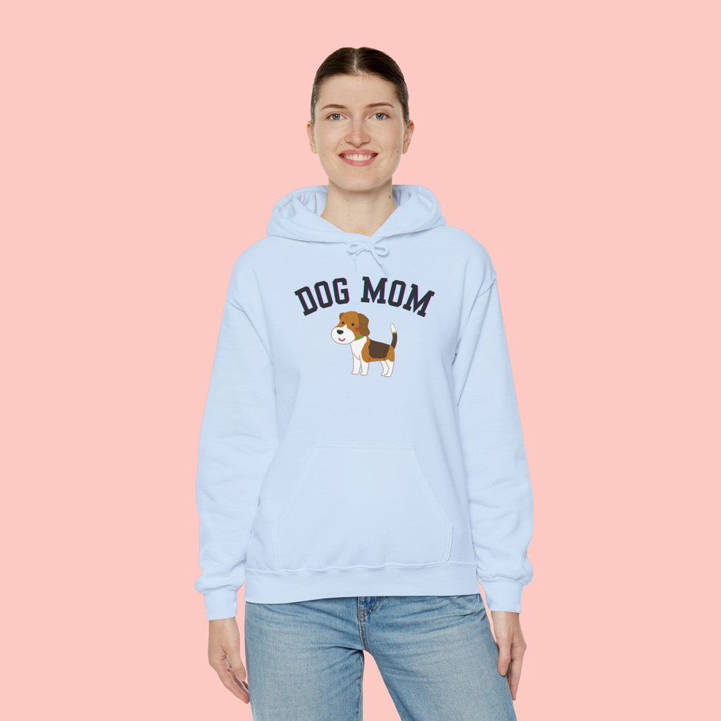 Dog Mom Hoodie — Cute Beagle Graphic Sweatshirt for Pet Lovers