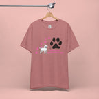 Dog Pawprint T-Shirt — "Pawprints Everywhere I Go" Cute Pet Lover Tee